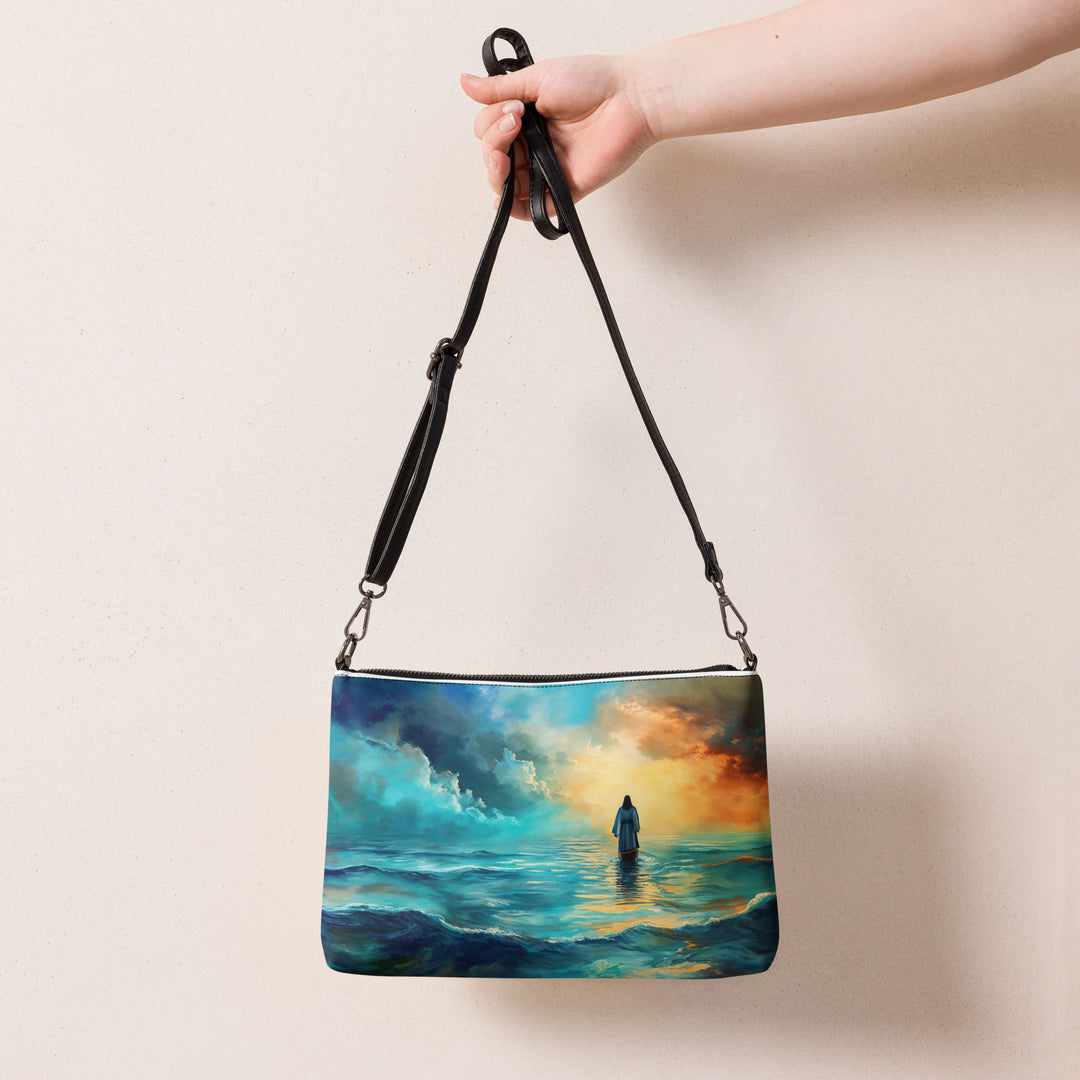 "Jesus Walks On Water" Christian Crossbody bag