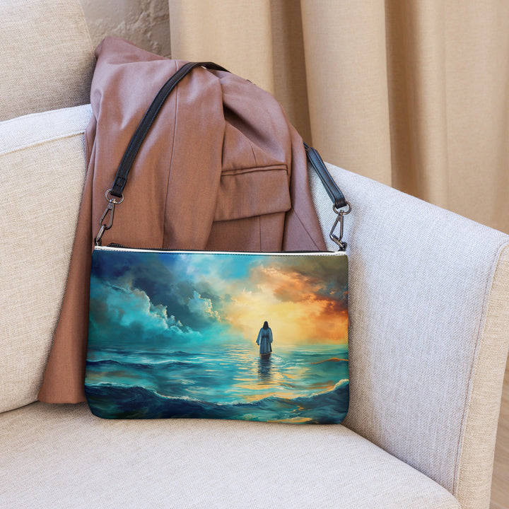 "Jesus Walks On Water" Christian Crossbody bag