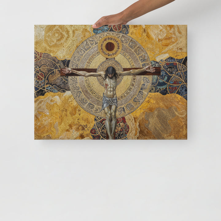 "The Crucifixion" Christian Canvas Print (Style 6)