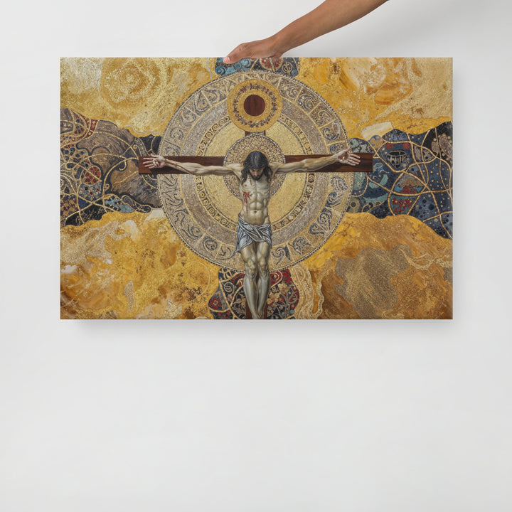 "The Crucifixion" Christian Canvas Print (Style 6)