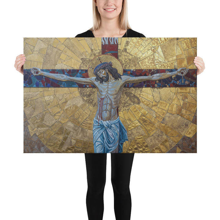 "The Crucifixion" Christian Canvas Print (Style 2)