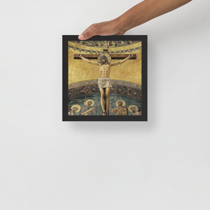 ”The Crucifixion" Christian Framed Poster (Style 2)