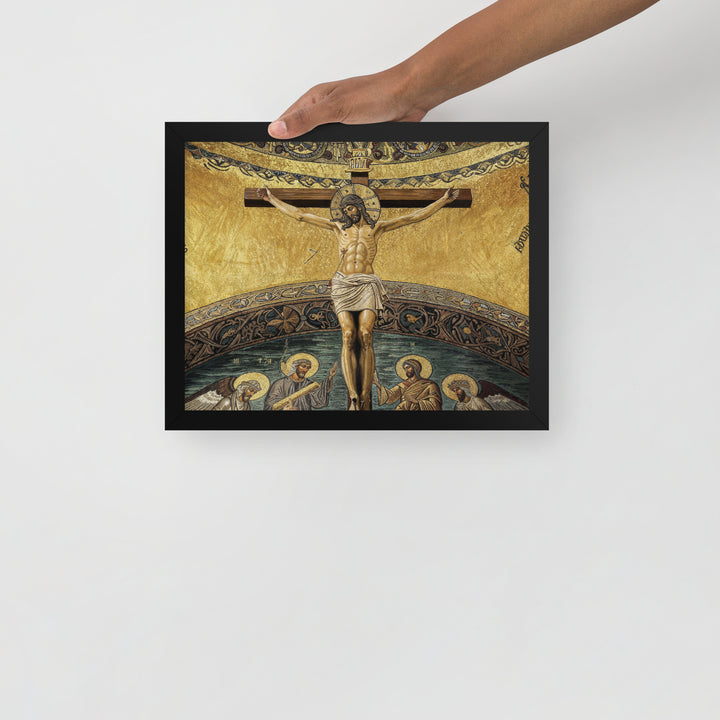 ”The Crucifixion" Christian Framed Poster (Style 2)