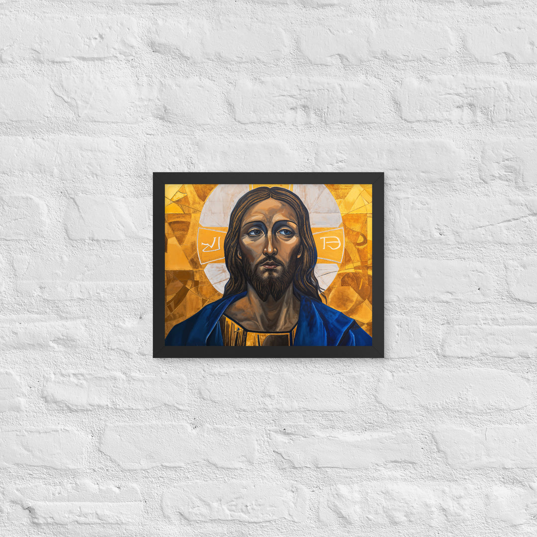 "Portrait of Jesus" Christian Framed Poster (Style 01)