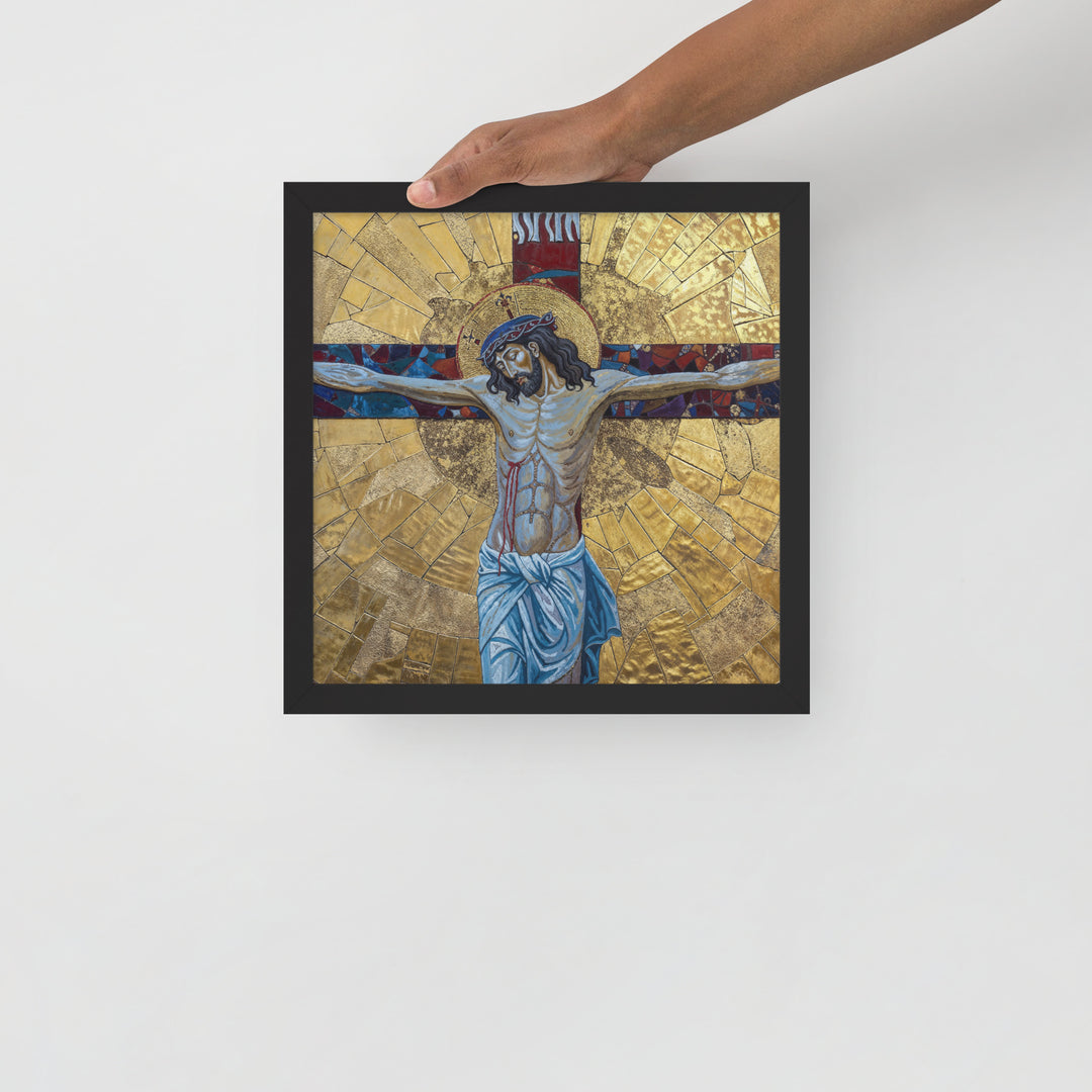 "The Crucifixion" Christian Framed Poster (Style 2)