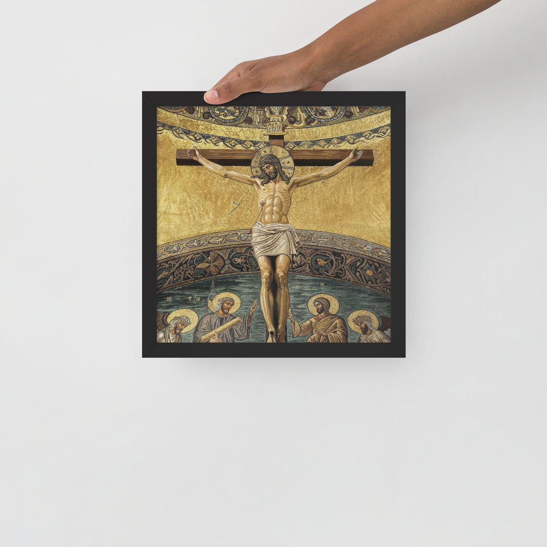 ”The Crucifixion" Christian Framed Poster (Style 2)