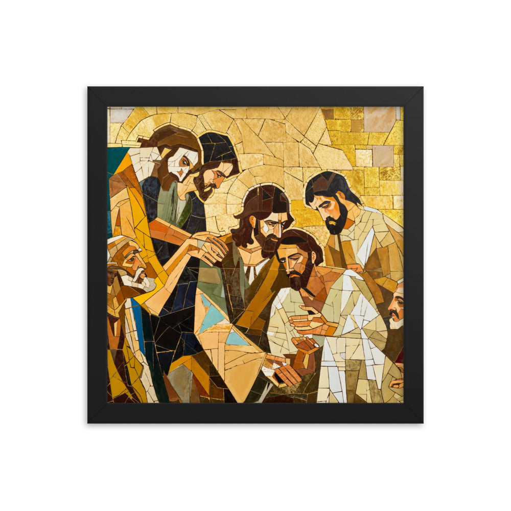 "Jesus Heals The Sick" Christian Canvas Print (Style 01)