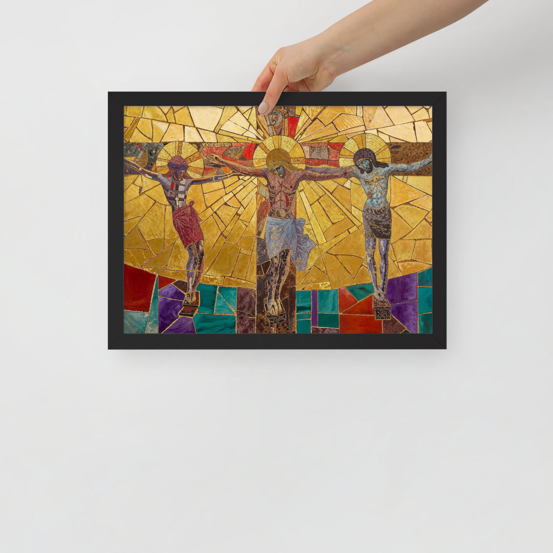 "The Crucifixion" Christian Framed Poster (Style 1)