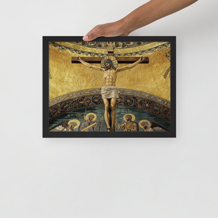 ”The Crucifixion" Christian Framed Poster (Style 2)