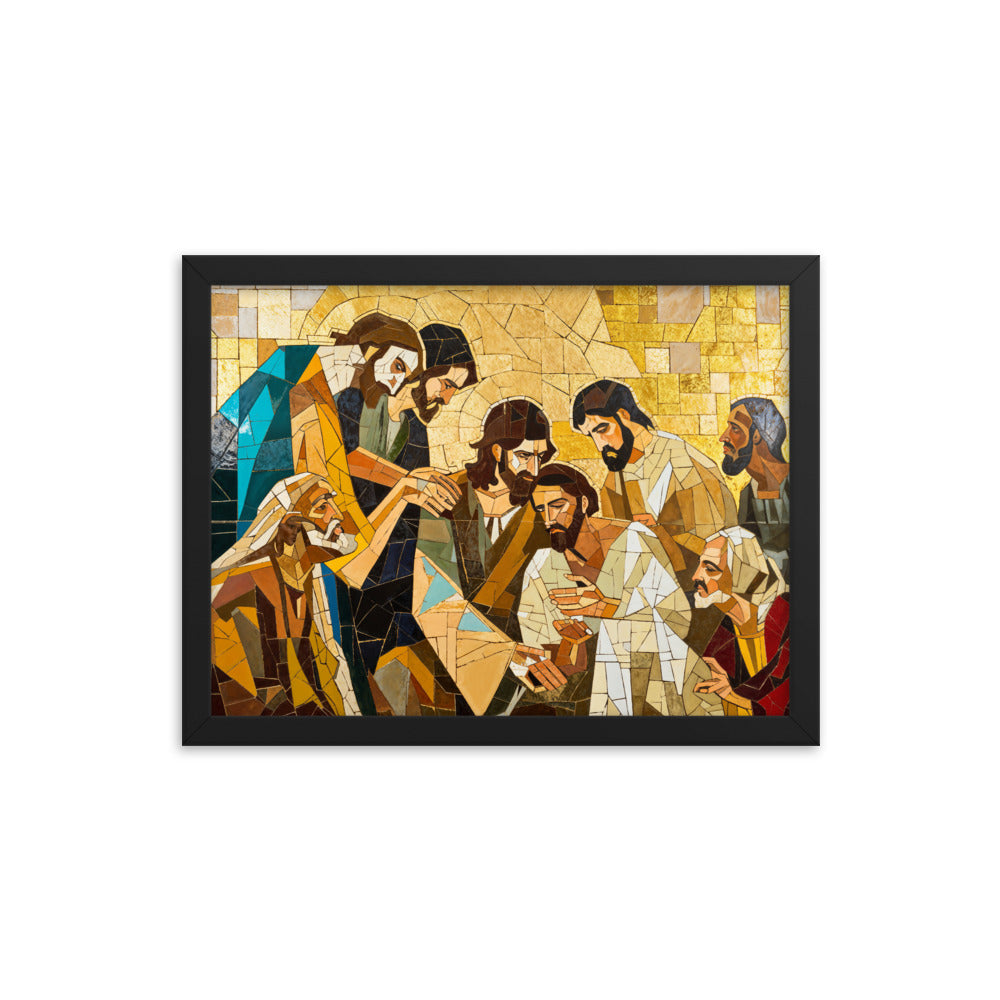 "Jesus Heals The Sick" Christian Canvas Print (Style 01)