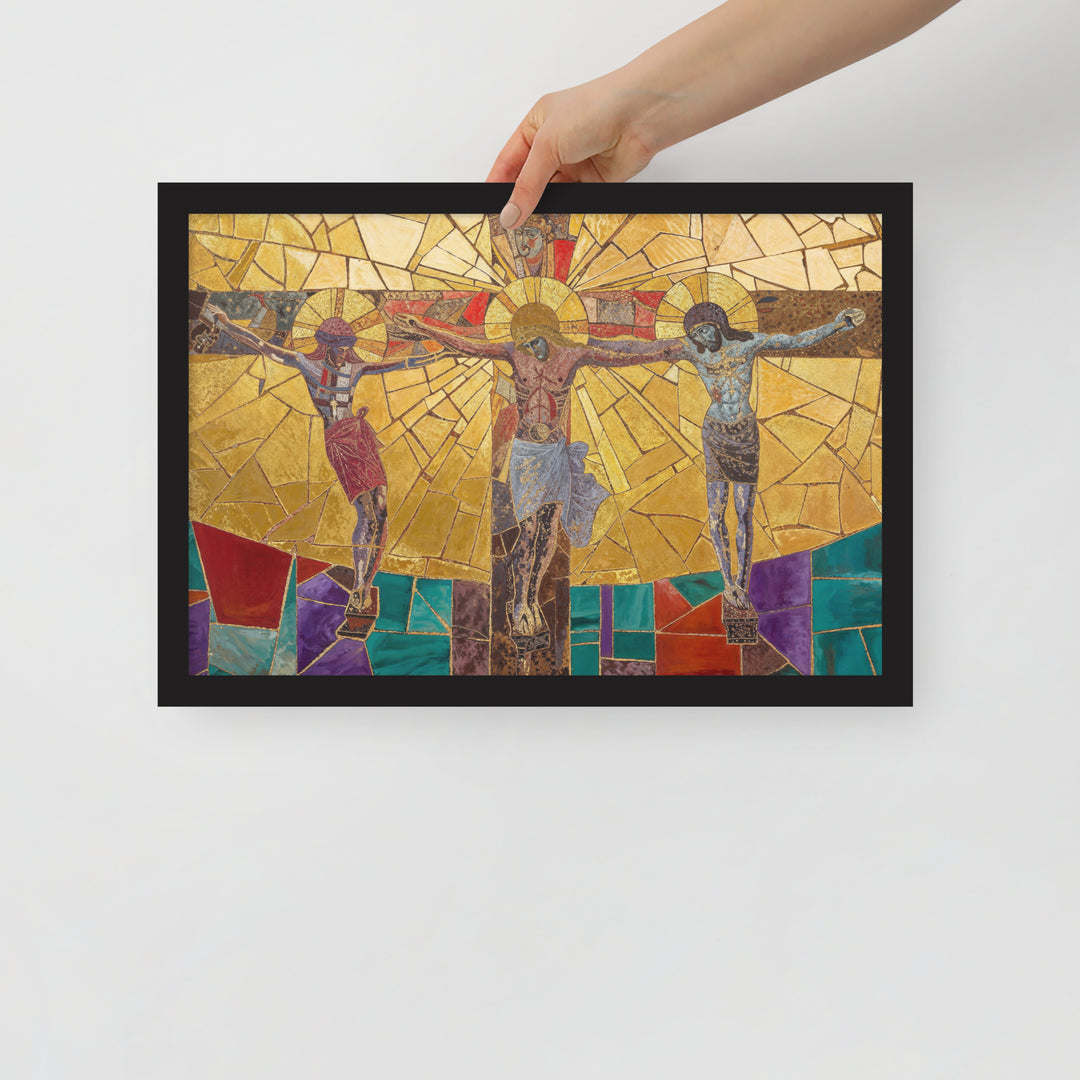 "The Crucifixion" Christian Framed Poster (Style 1)