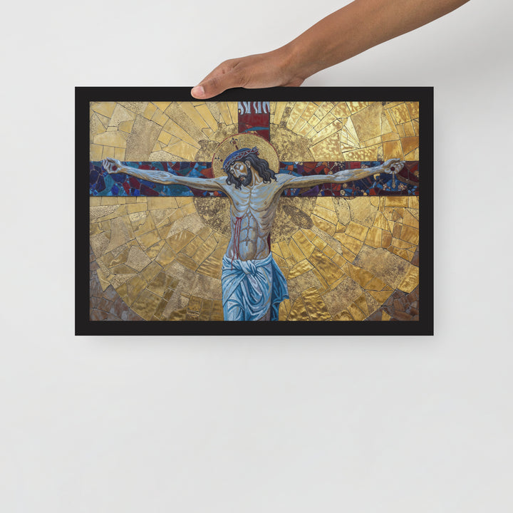 "The Crucifixion" Christian Framed Poster (Style 2)