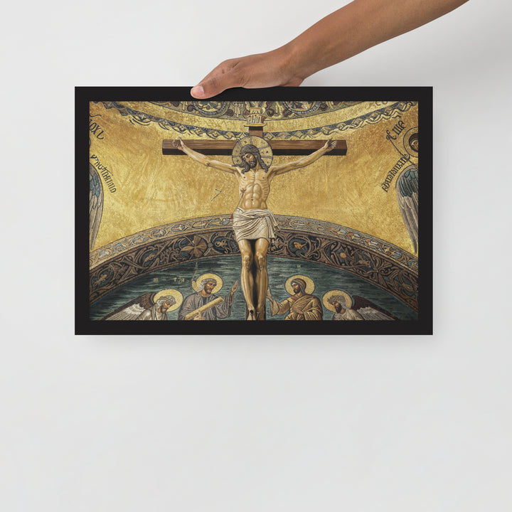 ”The Crucifixion" Christian Framed Poster (Style 2)