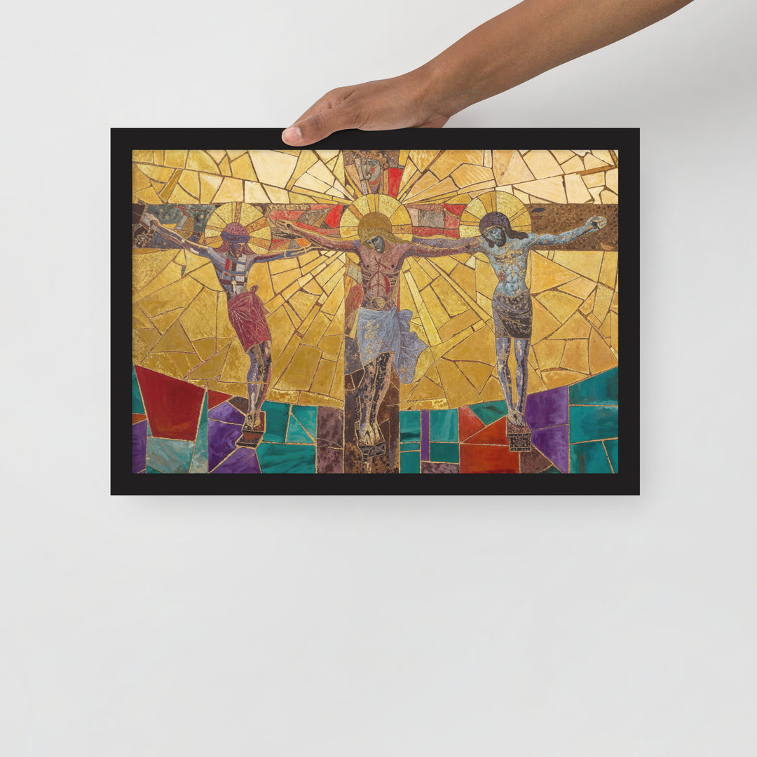 "Bishop Holding Chalice" Christian Framed Poster(Style 01)