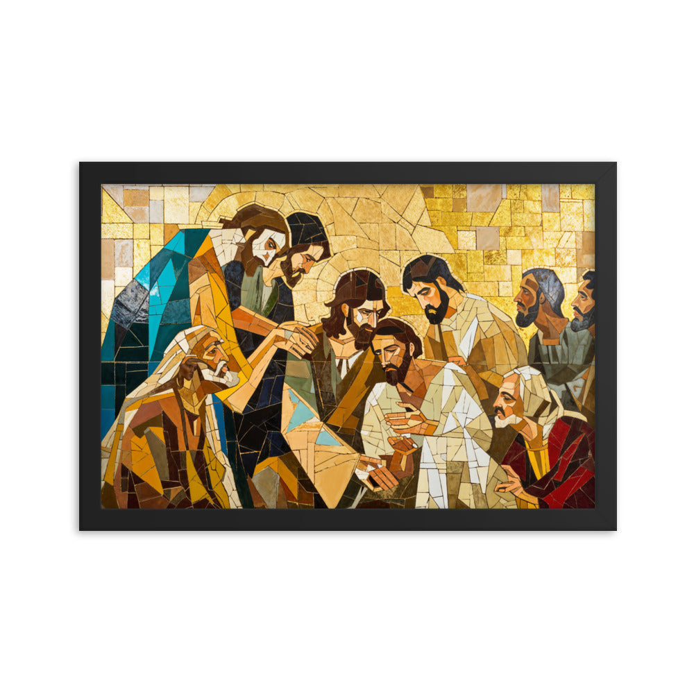 "Jesus Heals The Sick" Christian Canvas Print (Style 01)