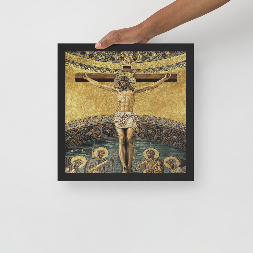 ”The Crucifixion" Christian Framed Poster (Style 2)