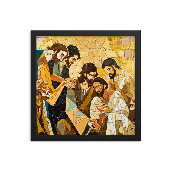 "Jesus Heals The Sick" Christian Canvas Print (Style 01)