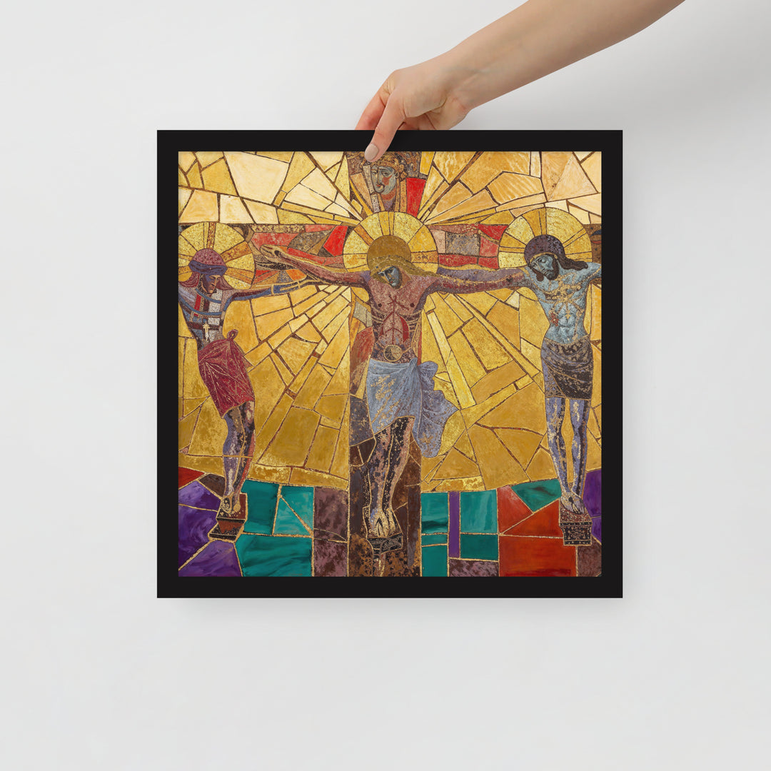 "The Crucifixion" Christian Framed Poster (Style 1)