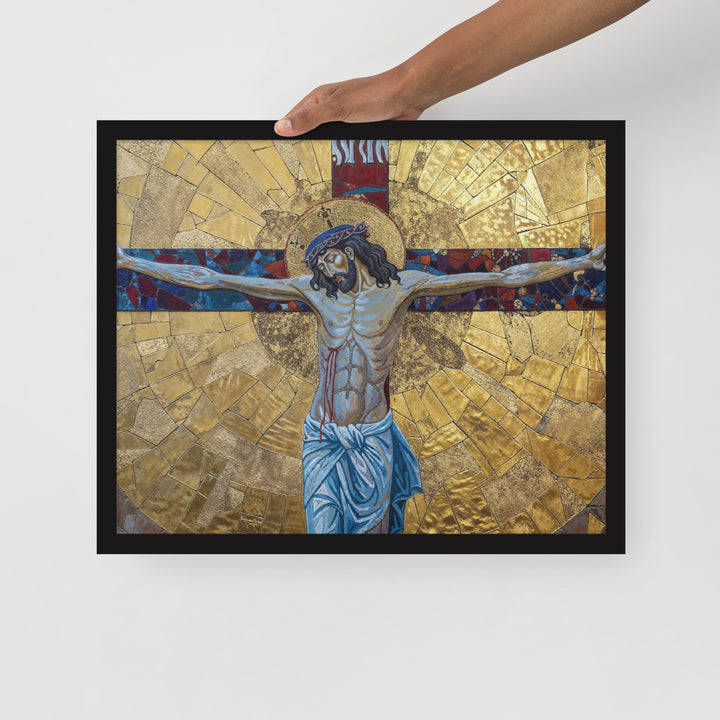 "The Crucifixion" Christian Framed Poster (Style 2)