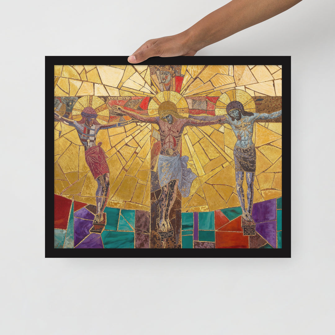 "Bishop Holding Chalice" Christian Framed Poster(Style 01)