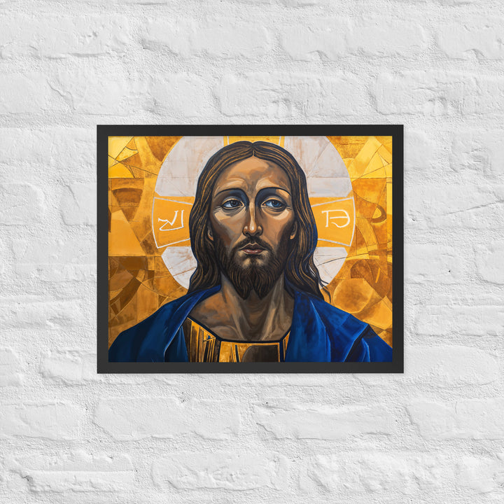 "Portrait of Jesus" Christian Framed Poster (Style 01)