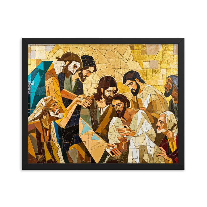 "Jesus Heals The Sick" Christian Canvas Print (Style 01)