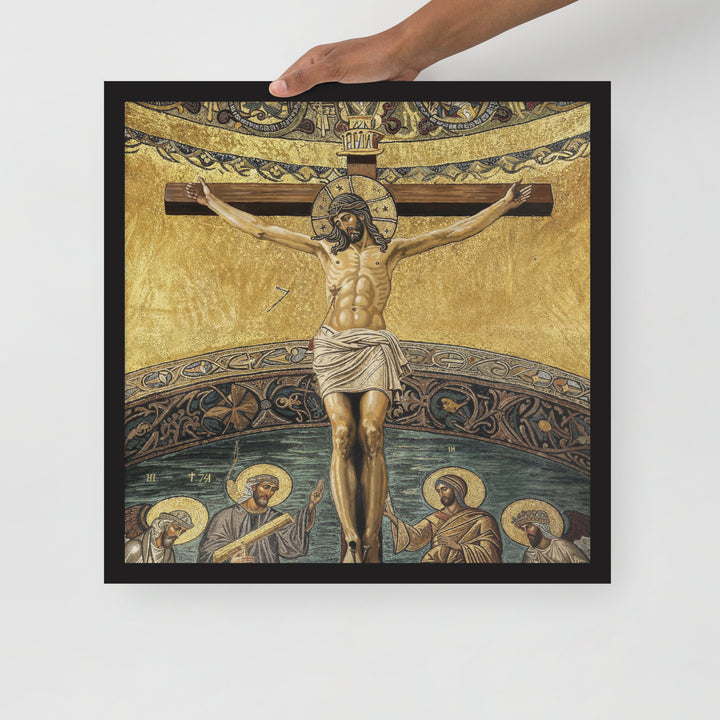 ”The Crucifixion" Christian Framed Poster (Style 2)