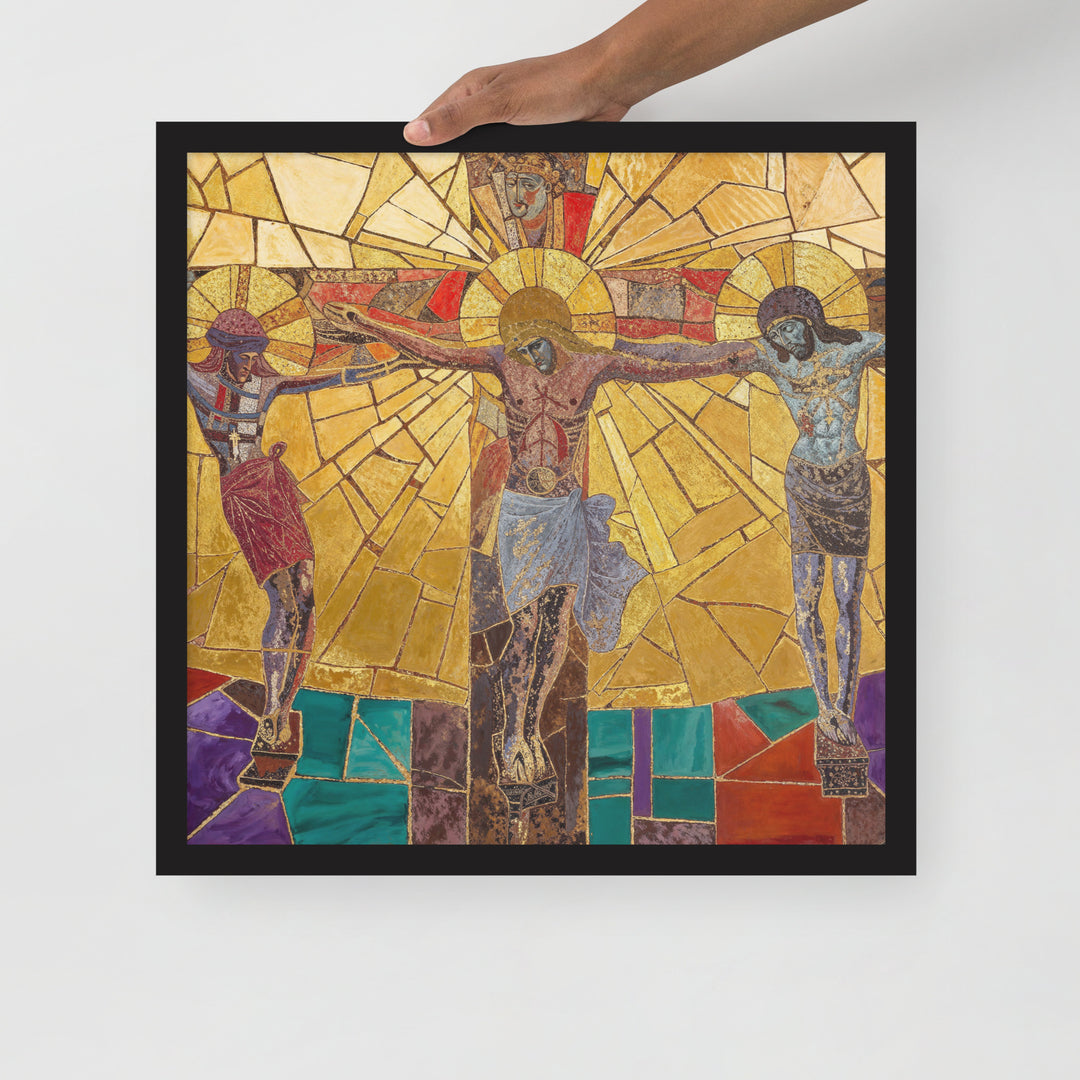 "Bishop Holding Chalice" Christian Framed Poster(Style 01)