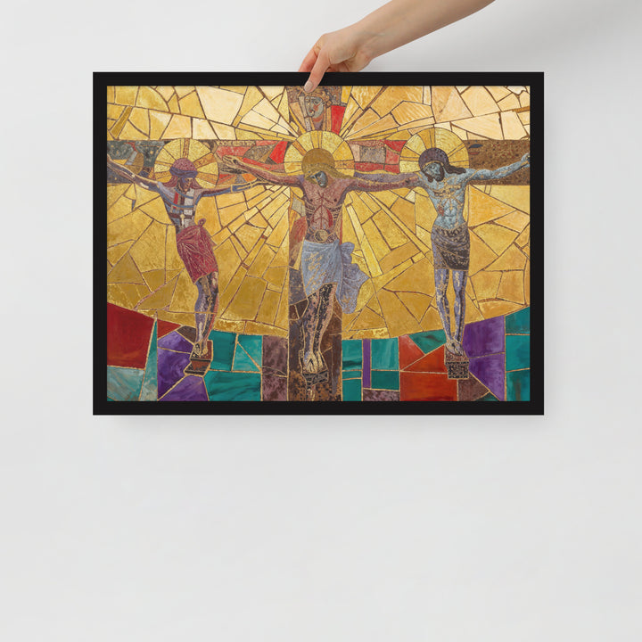 "The Crucifixion" Christian Framed Poster (Style 1)