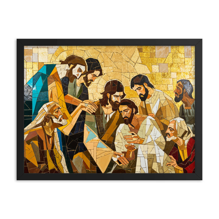 "Jesus Heals The Sick" Christian Canvas Print (Style 01)