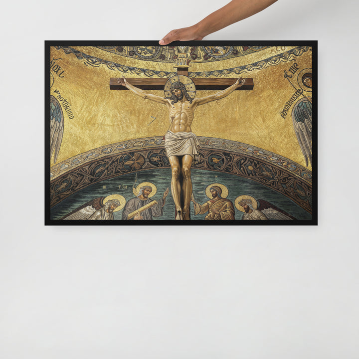 ”The Crucifixion" Christian Framed Poster (Style 2)