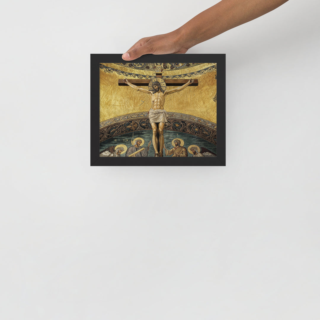 ”The Crucifixion" Christian Framed Poster (Style 2)