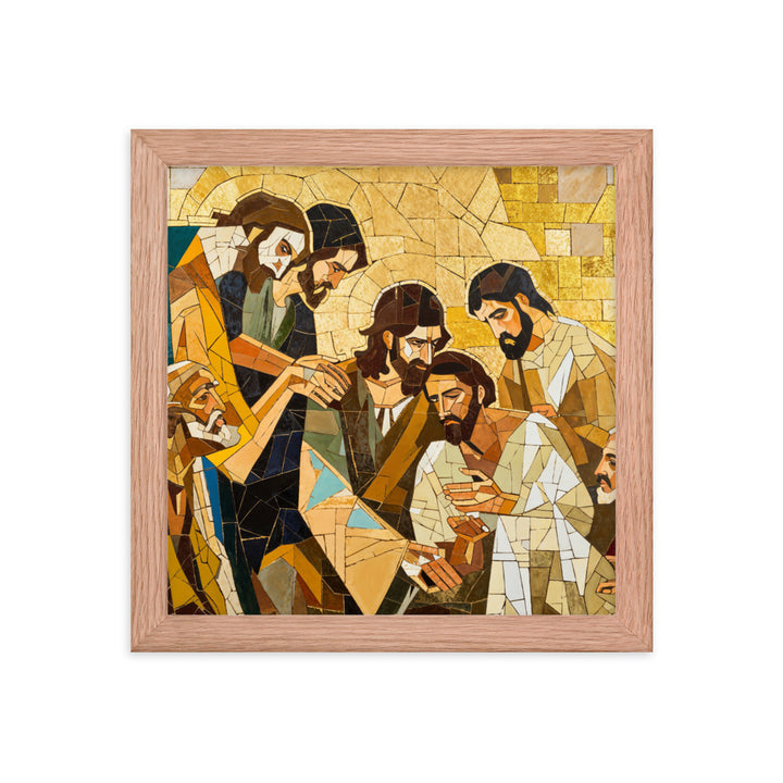 "Jesus Heals The Sick" Christian Canvas Print (Style 01)