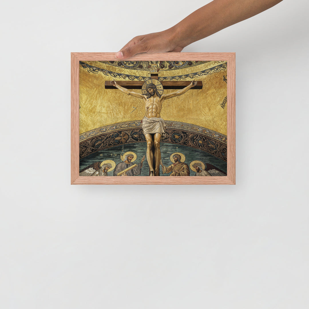 ”The Crucifixion" Christian Framed Poster (Style 2)