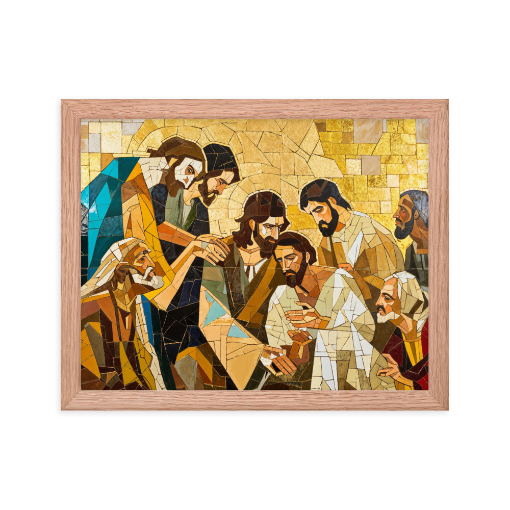 "Jesus Heals The Sick" Christian Canvas Print (Style 01)