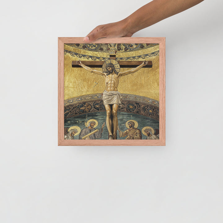 ”The Crucifixion" Christian Framed Poster (Style 2)