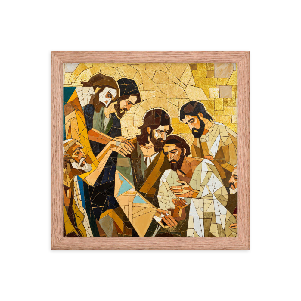 "Jesus Heals The Sick" Christian Canvas Print (Style 01)