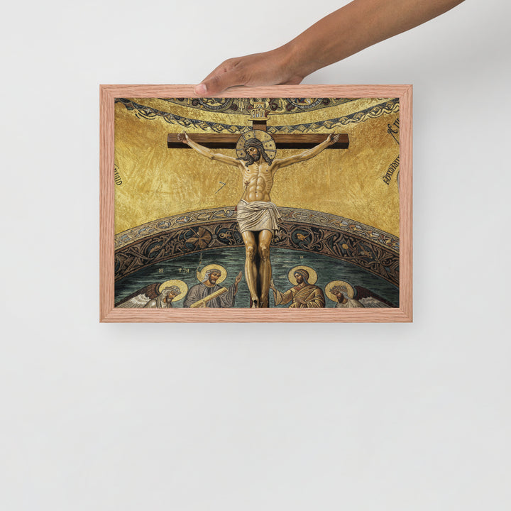 ”The Crucifixion" Christian Framed Poster (Style 2)