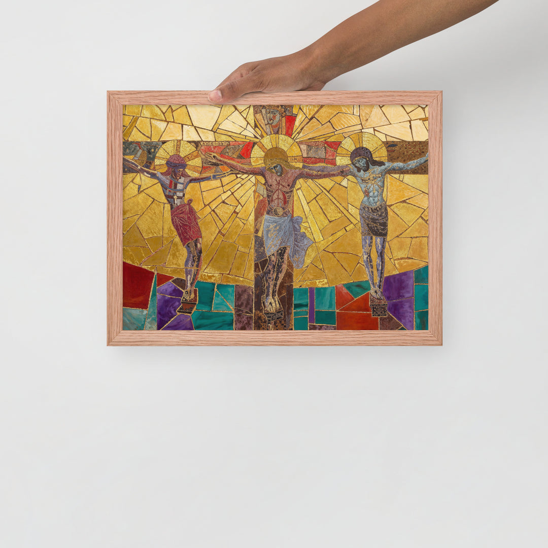 "Bishop Holding Chalice" Christian Framed Poster(Style 01)