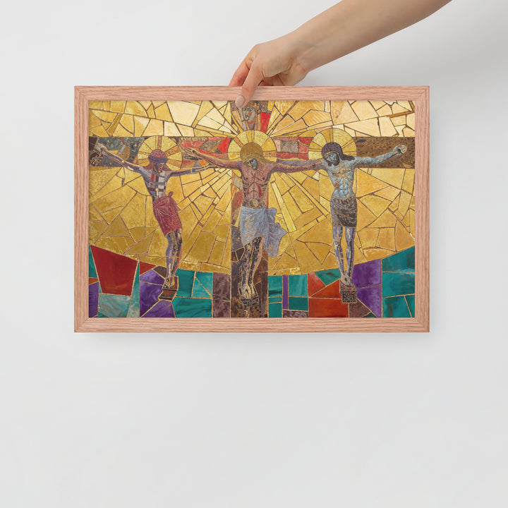 "The Crucifixion" Christian Framed Poster (Style 1)