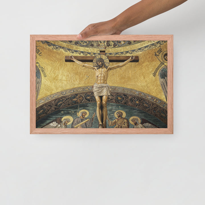 ”The Crucifixion" Christian Framed Poster (Style 2)