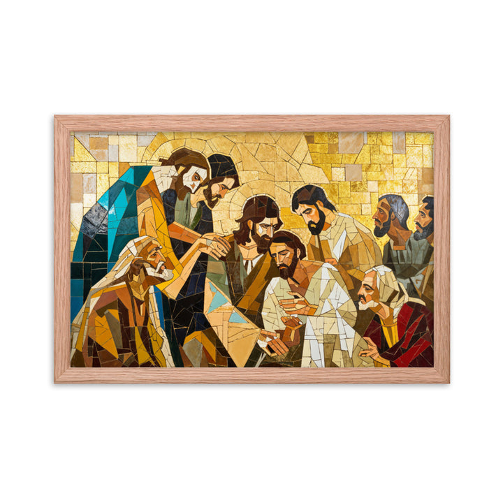 "Jesus Heals The Sick" Christian Canvas Print (Style 01)