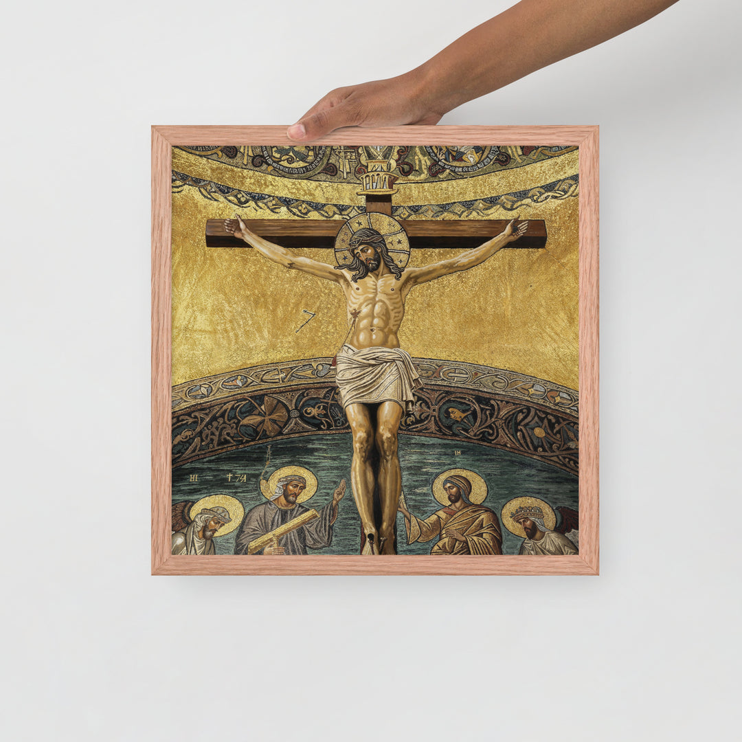 ”The Crucifixion" Christian Framed Poster (Style 2)