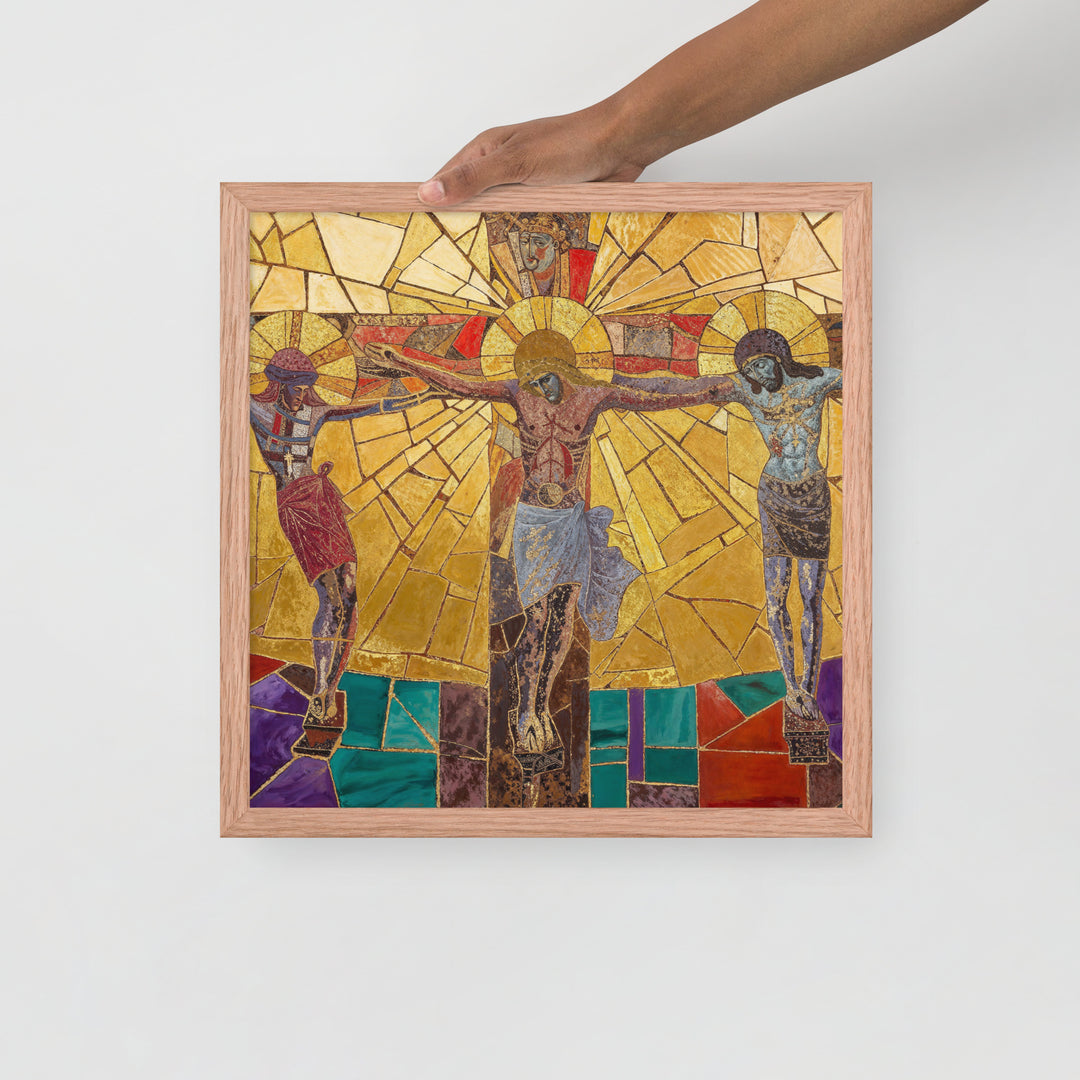 "Bishop Holding Chalice" Christian Framed Poster(Style 01)