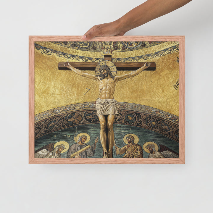 ”The Crucifixion" Christian Framed Poster (Style 2)