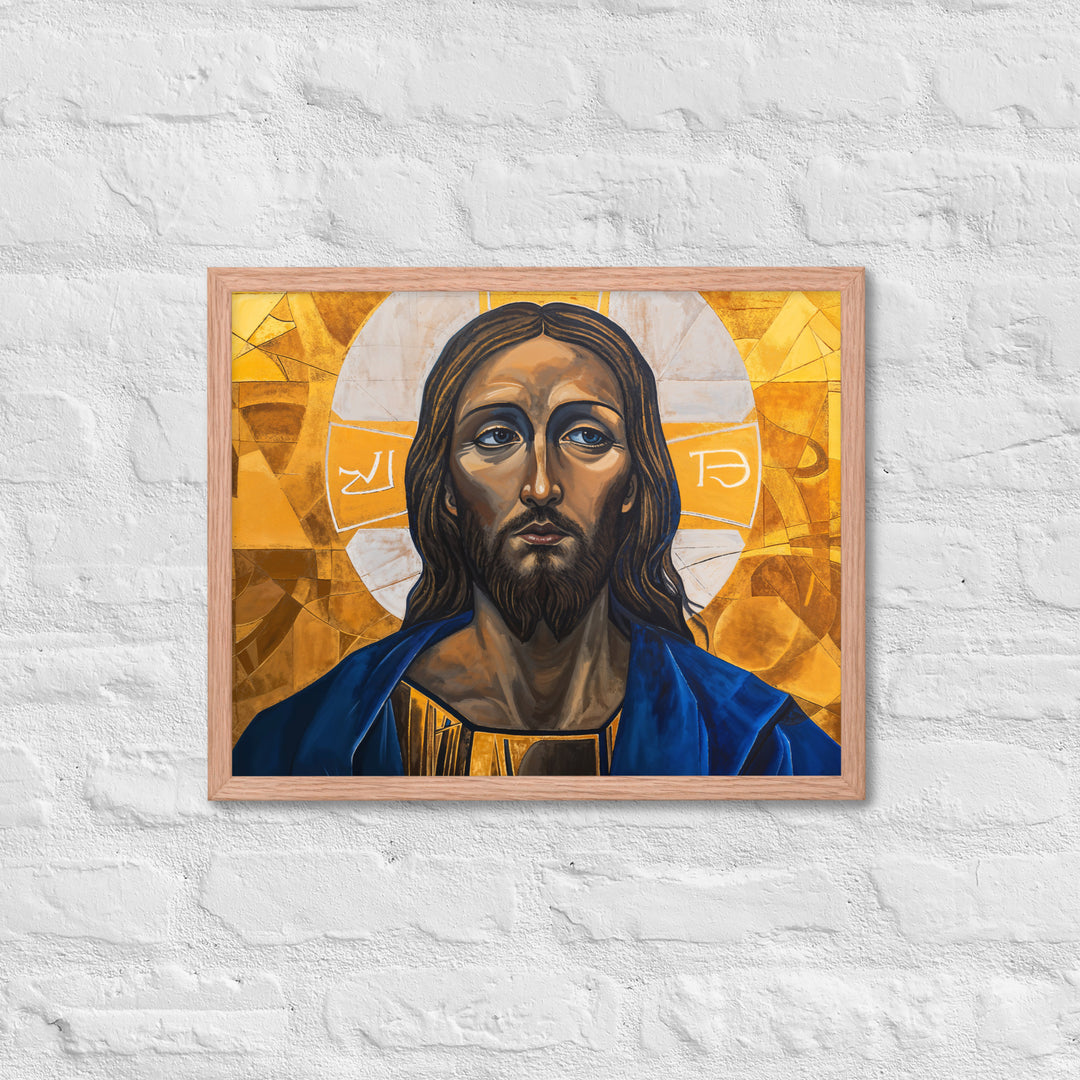 "Portrait of Jesus" Christian Framed Poster (Style 01)