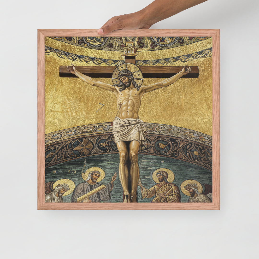 ”The Crucifixion" Christian Framed Poster (Style 2)