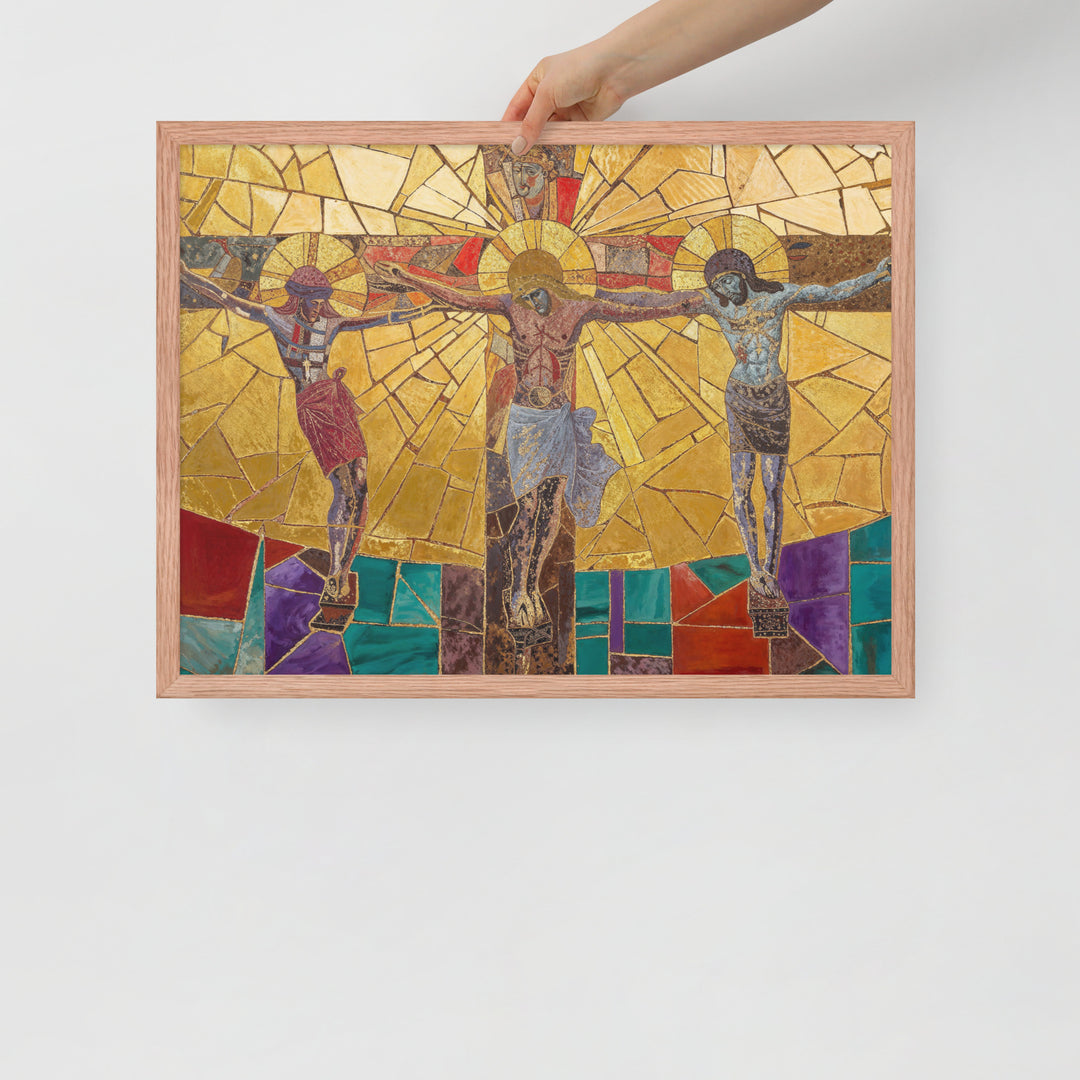 "The Crucifixion" Christian Framed Poster (Style 1)