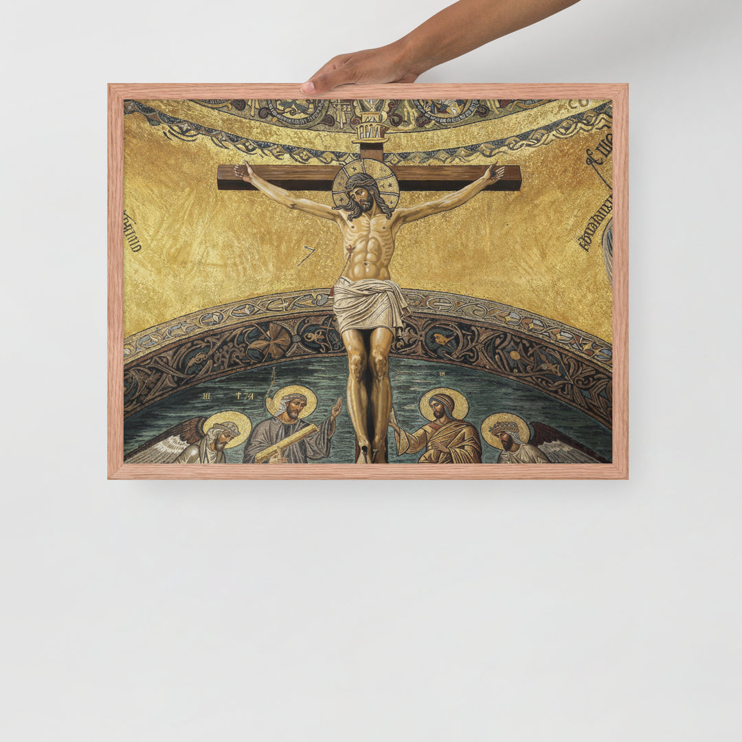 ”The Crucifixion" Christian Framed Poster (Style 2)