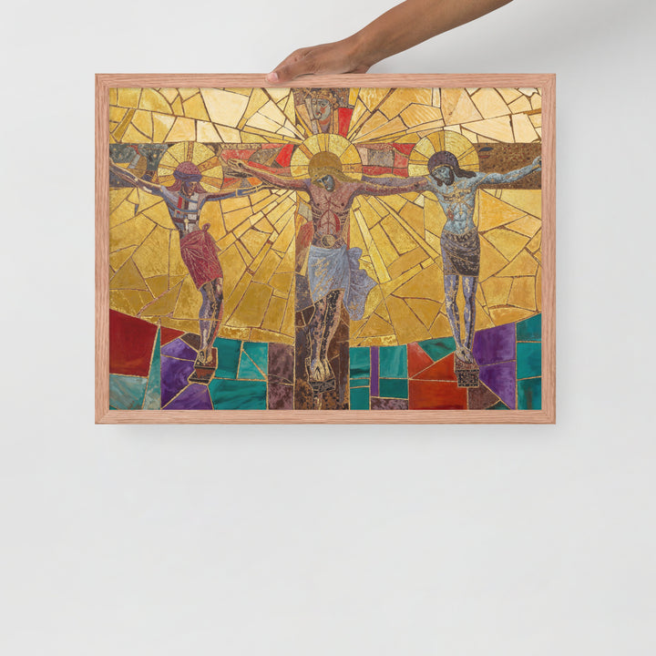 "Bishop Holding Chalice" Christian Framed Poster(Style 01)